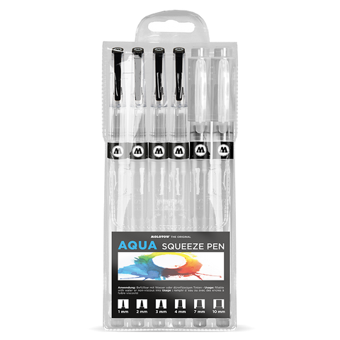 Pincel MOLOTOW Aqua Squeeze Pen Basic-Set 2
