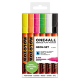 Pack 6 rotuladores acrílicos ONE4ALL 127HS Neon-Set