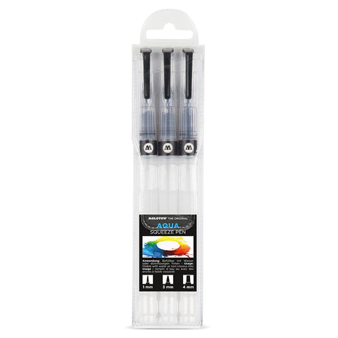 Pincel MOLOTOW Aqua Squeeze Pen Basic Set 1