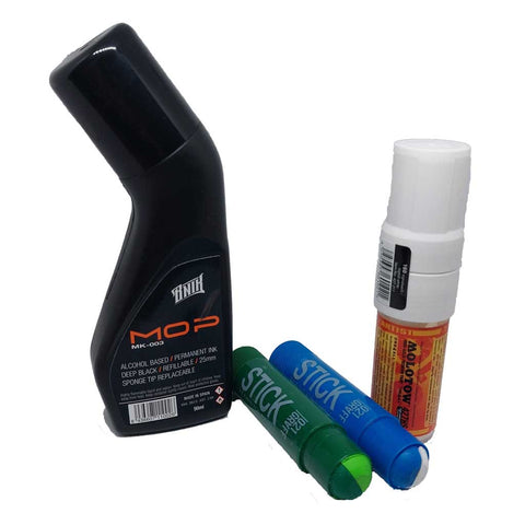 Pack I BNIK Mop, 021GRAFF Stick Paint & MOLOTOW Marker (4 und.)